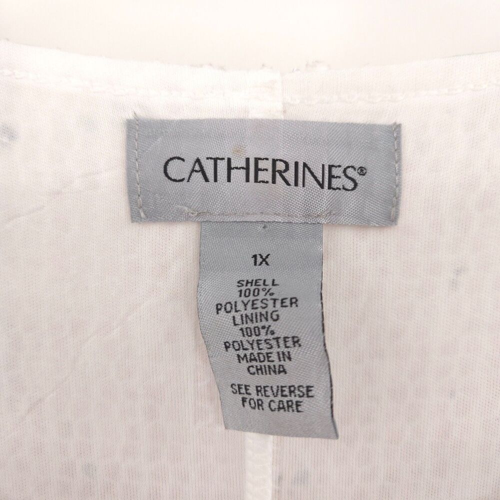 Catherines Mesh Overlay Tunic Top Plus Size 1x Le… - image 6